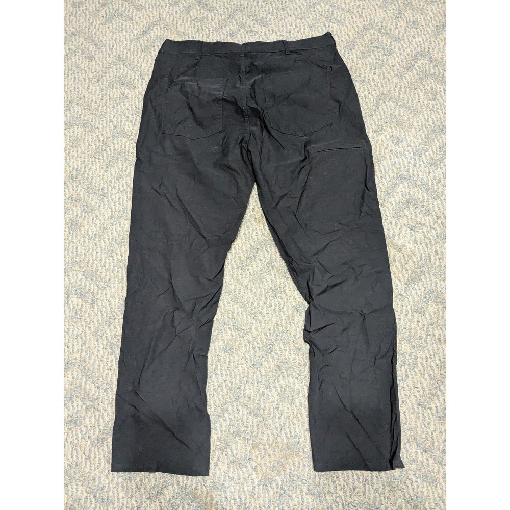 Members Mark Denali Mens Straight Fit Pant 38x32 Black Nylon Spandex M747146S